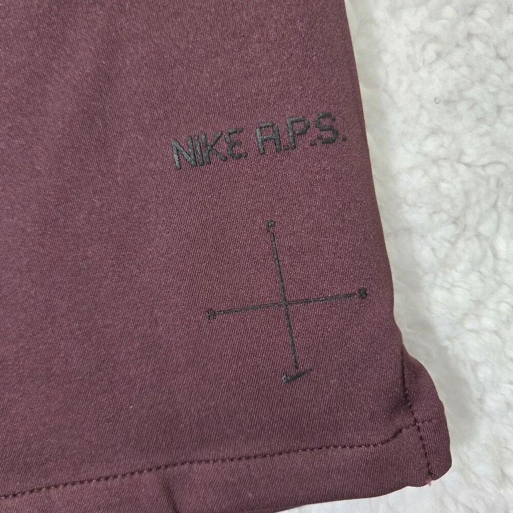 $100 Nike A.P.S Dri-FIT ADV Burgundy Versatile Shorts Mens Large FV8698-652 L